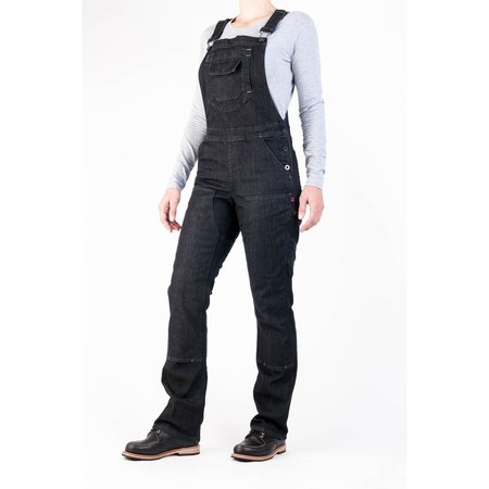 Dovetail Workwear Freshley Overall - Heathered Black Denim 10x32 DWF18O1D-001-10x32